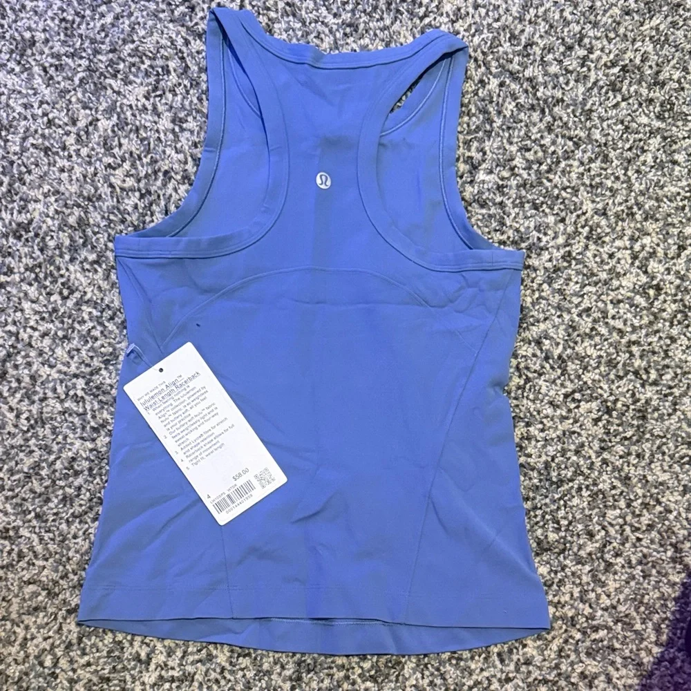 Lululemon align waist-length racerback in water drop - Picture 2 of 3